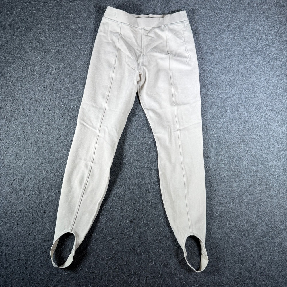 Abercrombie & Fitch Beige Stirrup Leggings High Rise Front Seam Size S